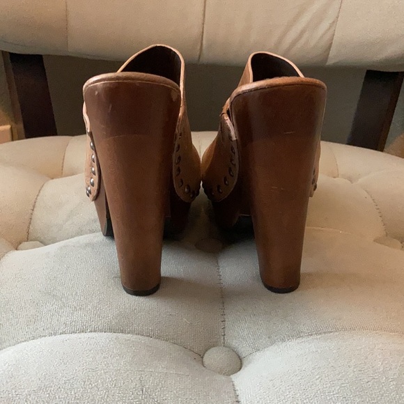 Vera Wang Lavender Stud Leather Mules - Picture 4 of 7